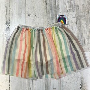 NEW Target Youth Size Rainbow Skirt Tutu LGBTQ New W Tags Stripes